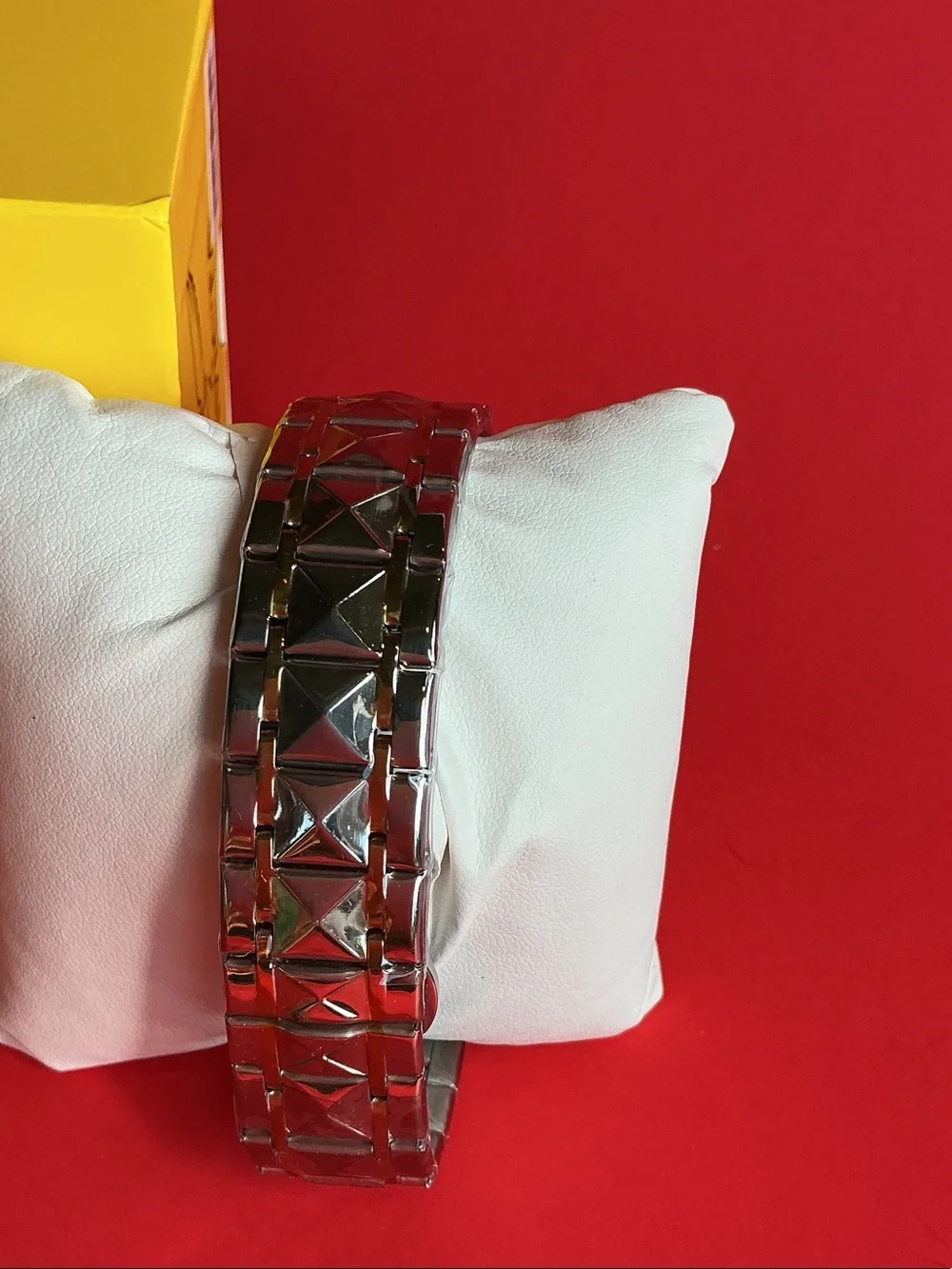 Invicta Silver and Gold Accent Men's Bracelet Watch with Yellow Box